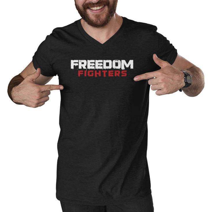 Freedom Fighter Resistance Movement 4Th Of July Independence  Men V-Neck Tshirt