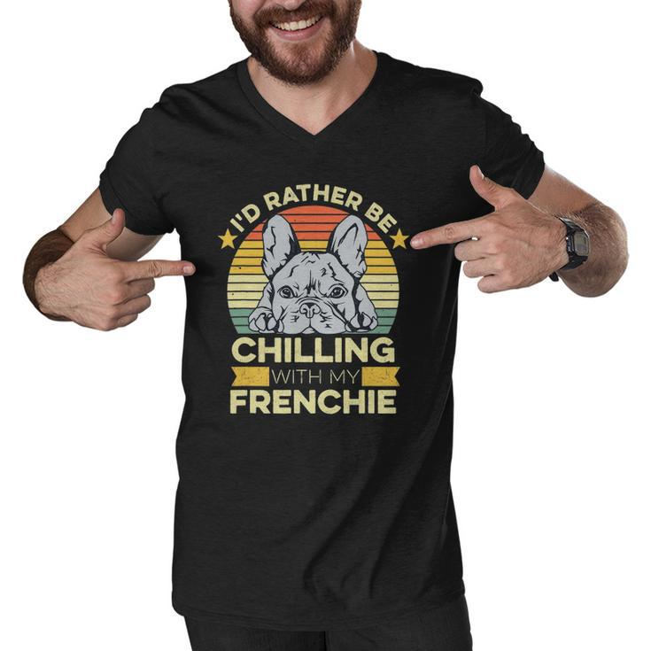Frenchie For A French Bulldog Owner Men V-Neck Tshirt