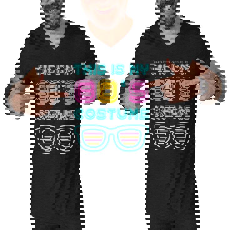 Funny 80S Lovers 1980S Party Retro This Is My 80S Costume  Men V-Neck Tshirt