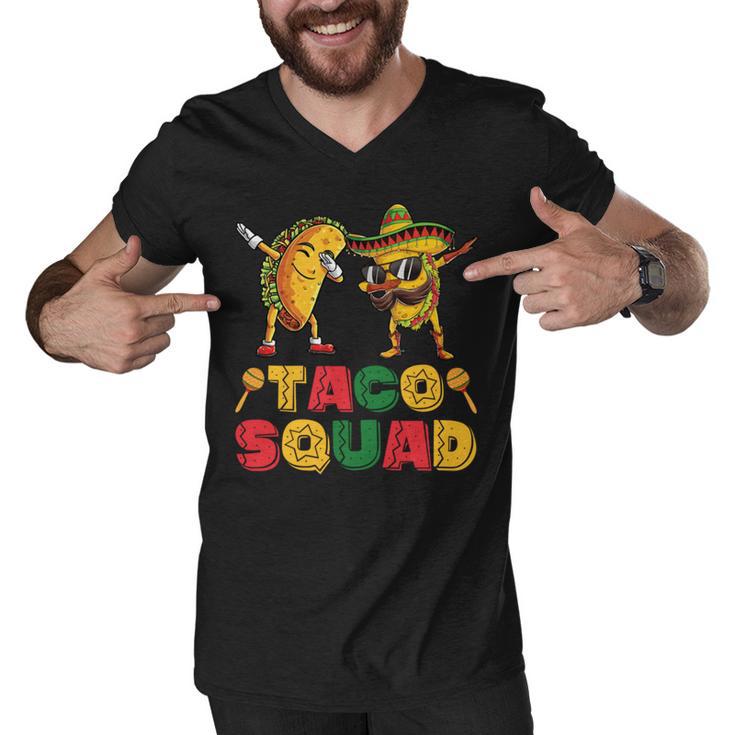 Funny Dabbing Taco Cinco De May Mexican Food V3 Men V-Neck Tshirt