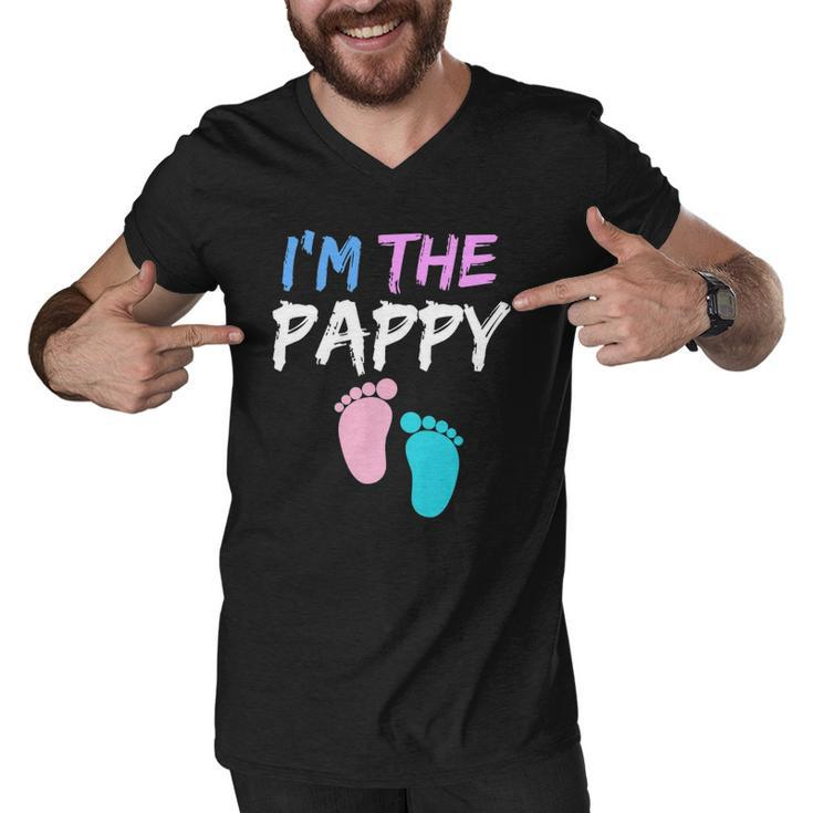 Funny Gender Reveal Clothing For Dad Im The Pappy Men V-Neck Tshirt