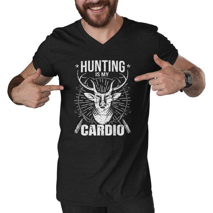 Funny Hunting Deer Hunter Hunting Season Men V-Neck Tshirt