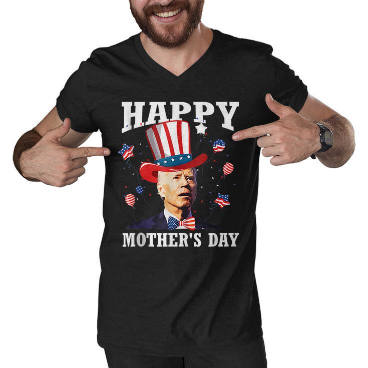 Funny Joe Biden Happy 4Th Of July Confused Mothers Day  Men V-Neck Tshirt