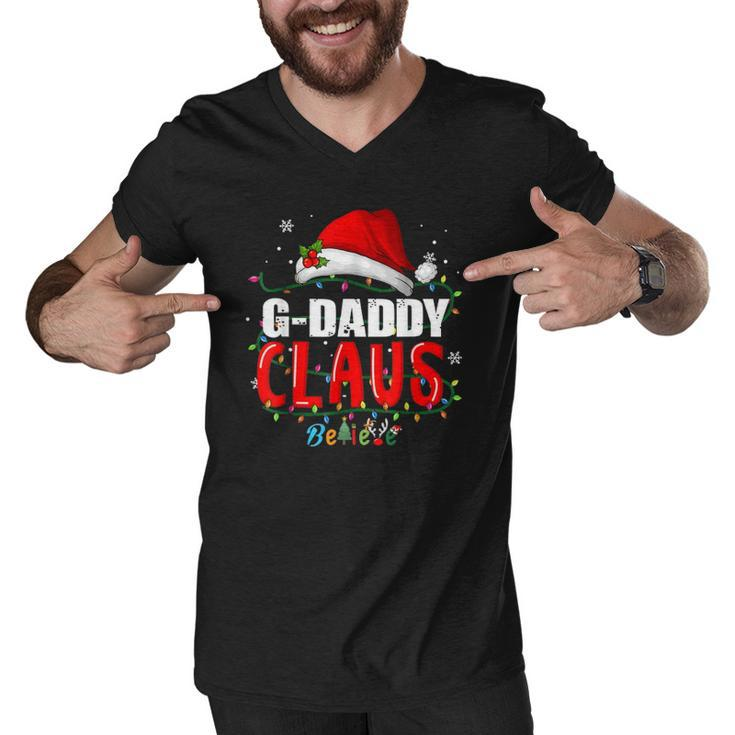 Funny Santa G-Daddy Claus Christmas Matching Family Men V-Neck Tshirt