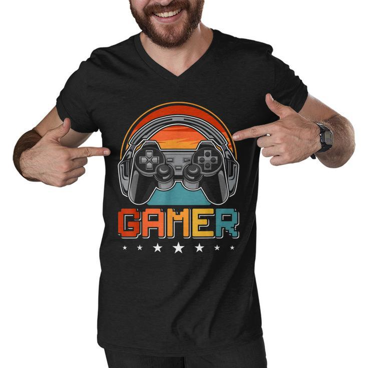 Gamer Video Gamer Gaming  V2 Men V-Neck Tshirt