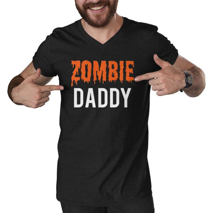 Halloween Family Zombie Daddy Costume For Men  Men V-Neck Tshirt