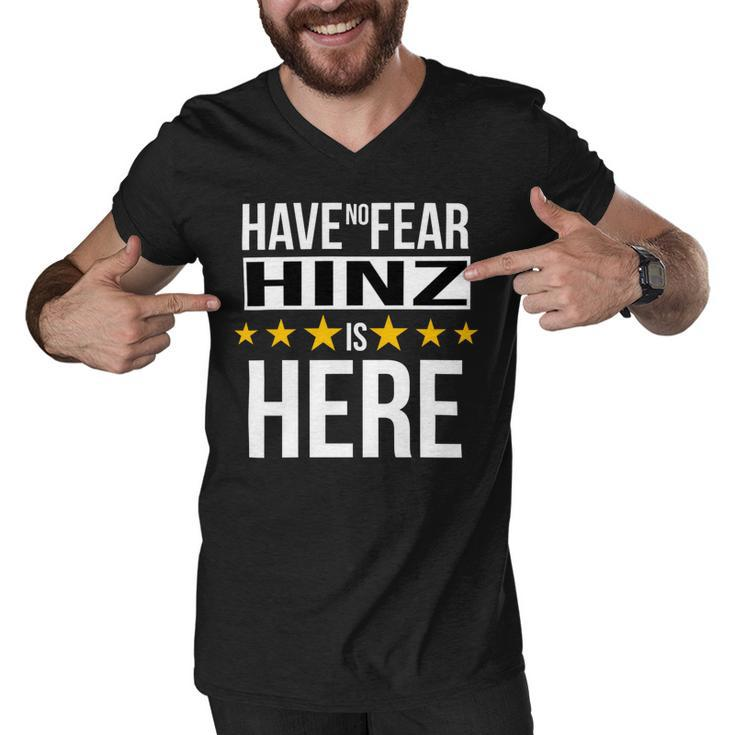 Have No Fear Hinz Is Here Name Men V-Neck Tshirt