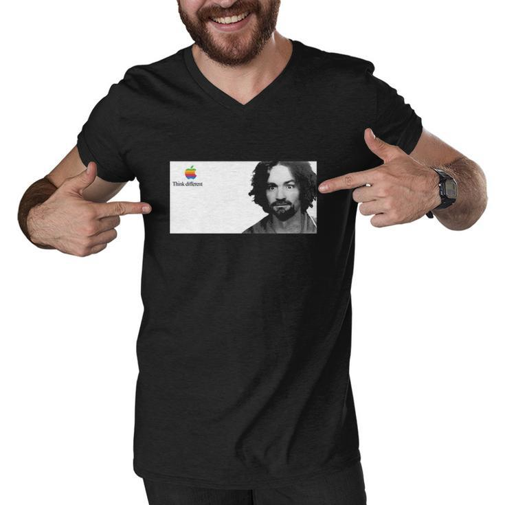 Heres To The Crazy Ones Think Different Men V-Neck Tshirt