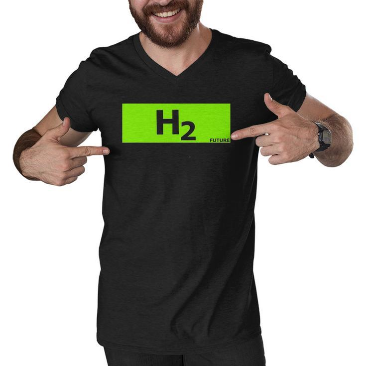 Hydrogen H2 Future Chemistry Lover Gift Men V-Neck Tshirt