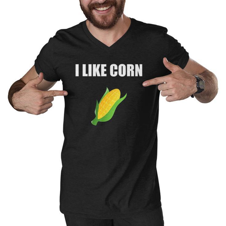 I Like Corn Corn Lover Gift Men V-Neck Tshirt