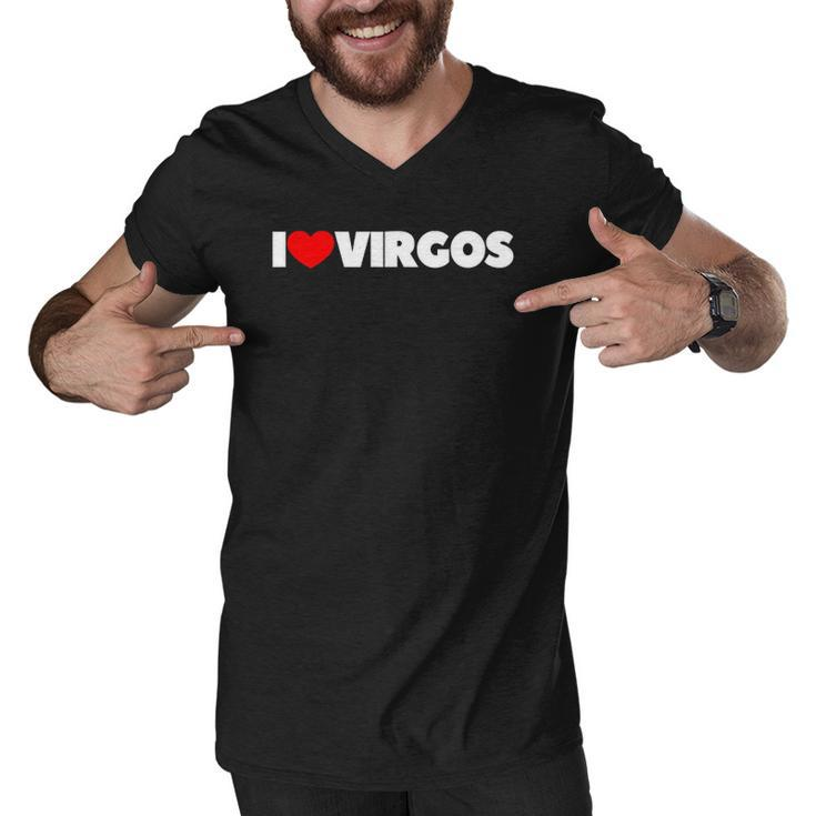 I Love Virgos I Heart Virgos Men V-Neck Tshirt