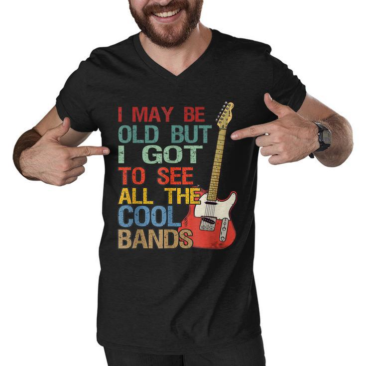 I May Be Old But I Got To See All The Cool Bands Concert  Men V-Neck Tshirt