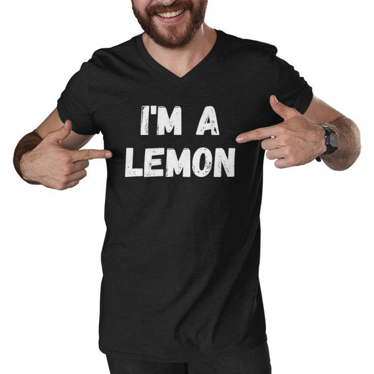 Im A Lemon - Funny Halloween Costume Lazy Halloween Men V-Neck Tshirt