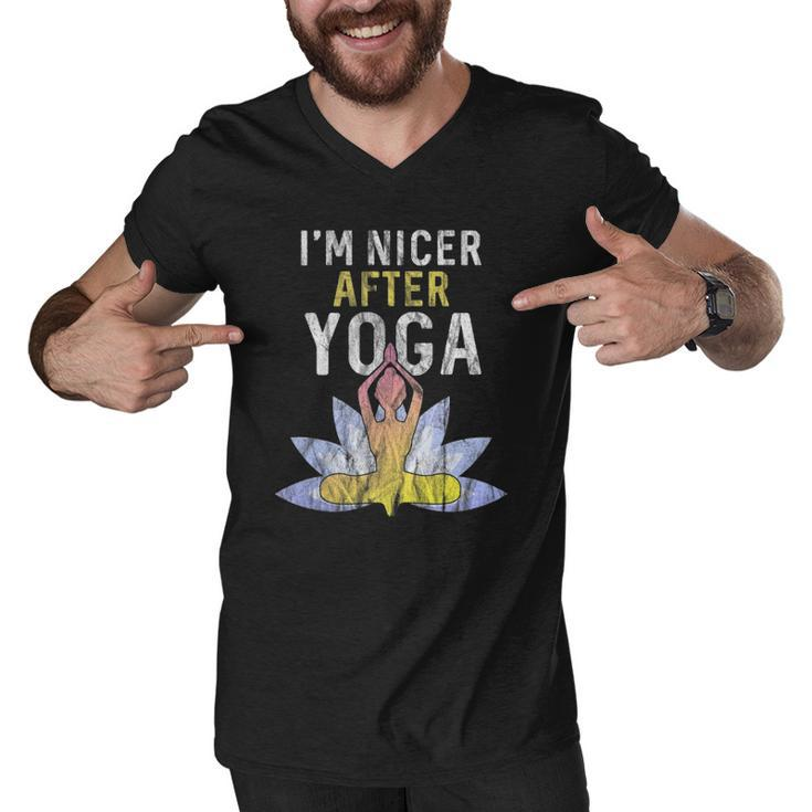 Im Nicer After Yoga - Zen Meditation Instructor Teacher  Men V-Neck Tshirt