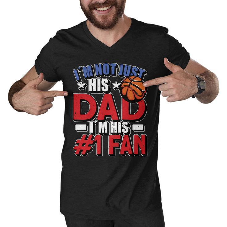 Im Not Just His Dad Father´S Day 4Th Of July Basketball   Men V-Neck Tshirt