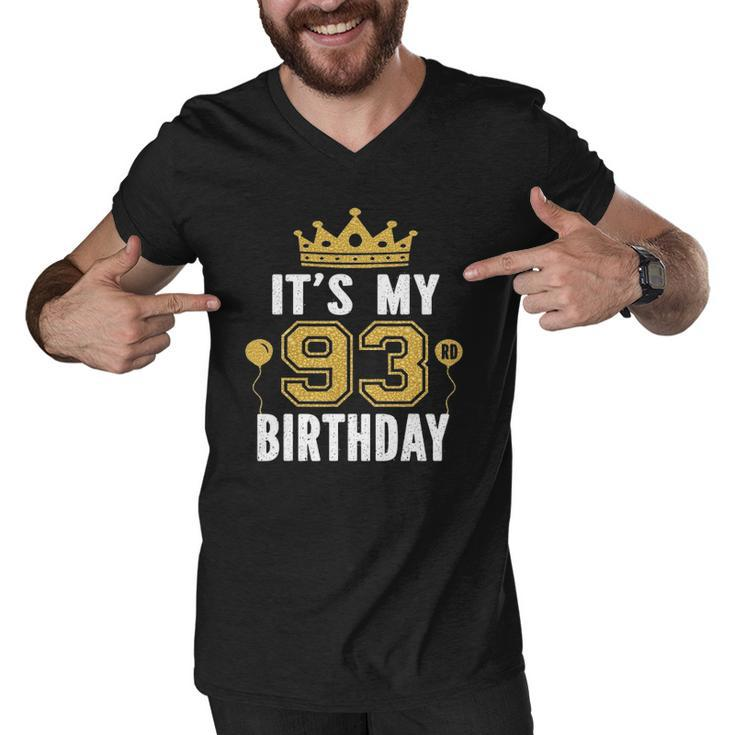 Its My 93Rd Birthday Gift For 93 Years Old Man And Woman Men V-Neck Tshirt