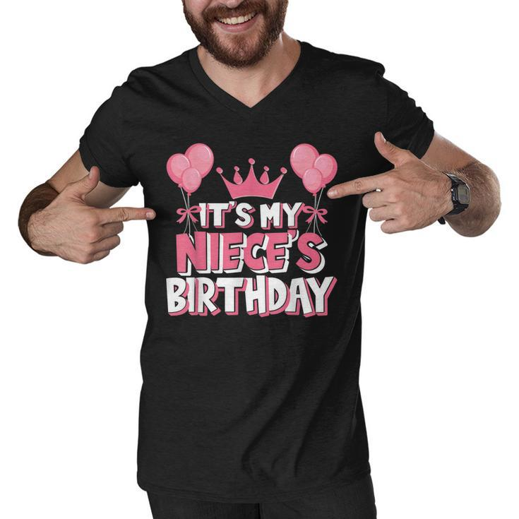 Its My Nieces Birthday Celebration  Men V-Neck Tshirt