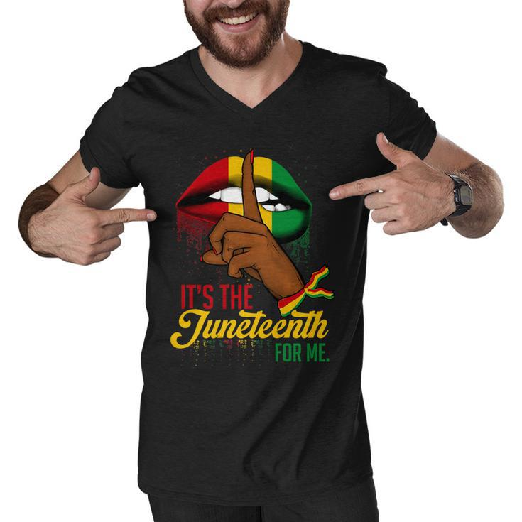Its The Juneteenth For Me Free-Ish Since 1865 Independence    Men V-Neck Tshirt