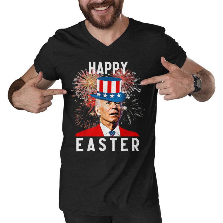 Joe Biden Happy Easter For Funny 4Th Of July   Men V-Neck Tshirt