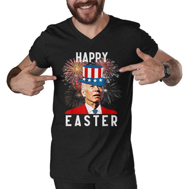 Joe Biden Happy Easter For Funny 4Th Of July  Men V-Neck Tshirt