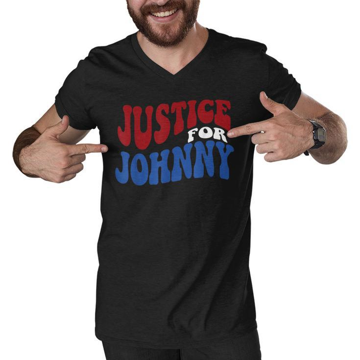 Justice For Johnny  Men V-Neck Tshirt