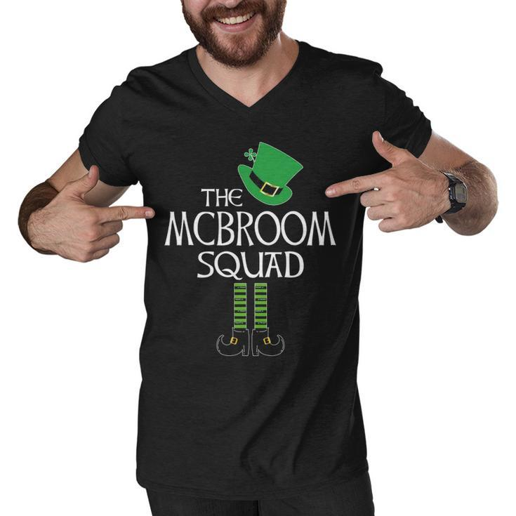 Mcbroom Name Gift   The Mcbroom Squad Leprechaun Men V-Neck Tshirt