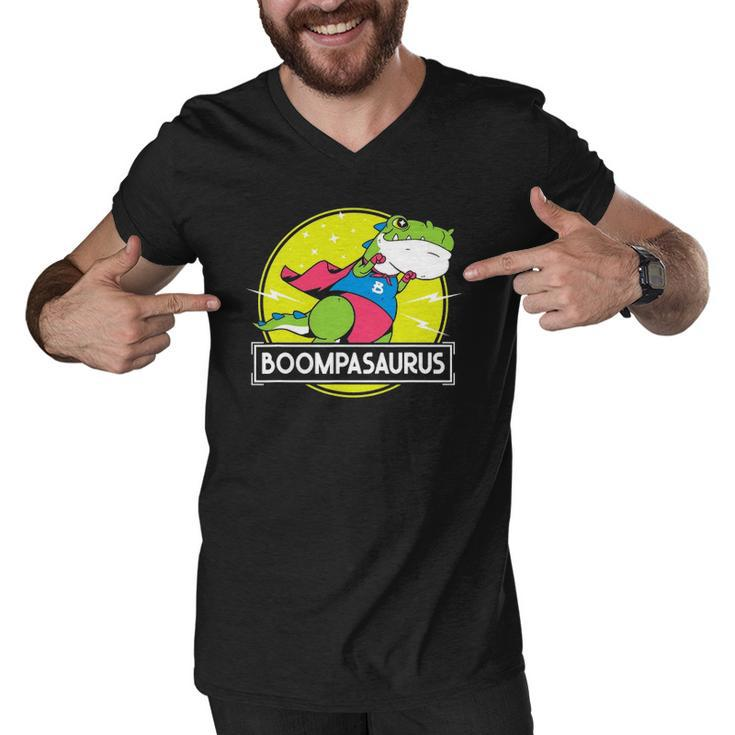 Mens Boompasaurus Boompa Designs From Grandchildren Fathers Day Men V-Neck Tshirt