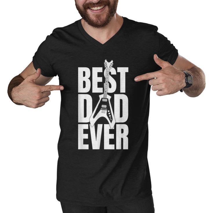Mens Funny Dads Birthday Fathers Day Best Dad Ever  Men V-Neck Tshirt