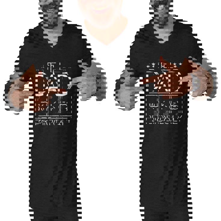 Mens I Tell Dad Jokes Periodically Chemistry Dad Jokes Men V-Neck Tshirt