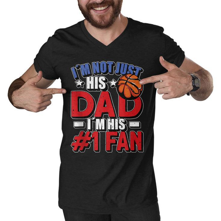 Mens Im Not Just His Dad Father´S Day 4Th Of July Basketball  Men V-Neck Tshirt
