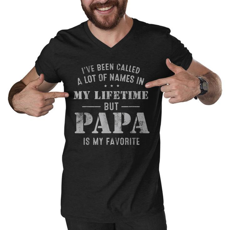 Mens Ive Been Called Lot Of Name But Papa Is My Favorite Fathers  Men V-Neck Tshirt