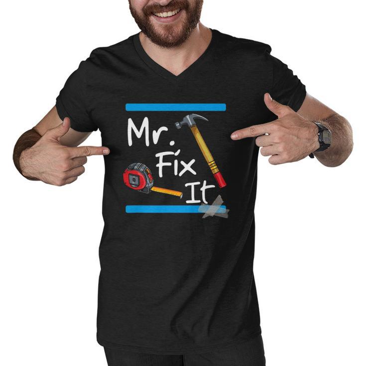 Mens Mr Fix It - Fixer Upper Tools Men V-Neck Tshirt