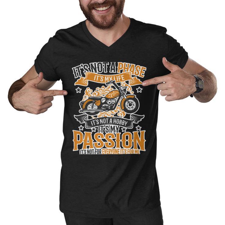 Motorcycle Passion Biker Cute Dreaming 488 Shirt Men V-Neck Tshirt