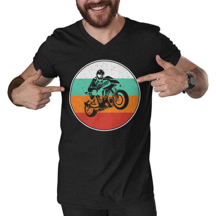 Motorcycle Racing Motorcycle Biker 484 Shirt Men V-Neck Tshirt