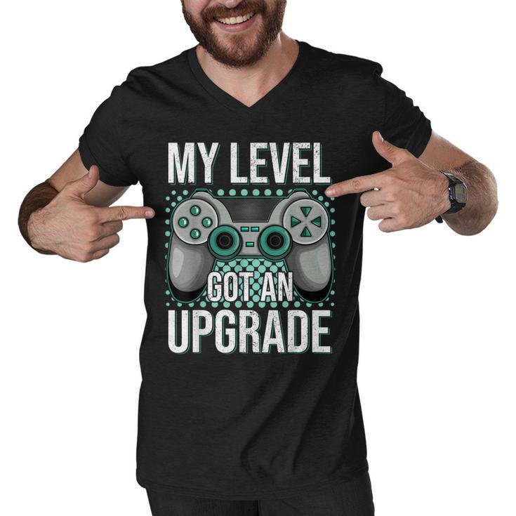 My Level Got An Upgrade Women Men Video Game Gaming Birthday  Men V-Neck Tshirt