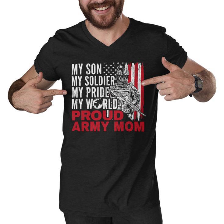 My Son My Soldier My Pride My World 694 Shirt Men V-Neck Tshirt