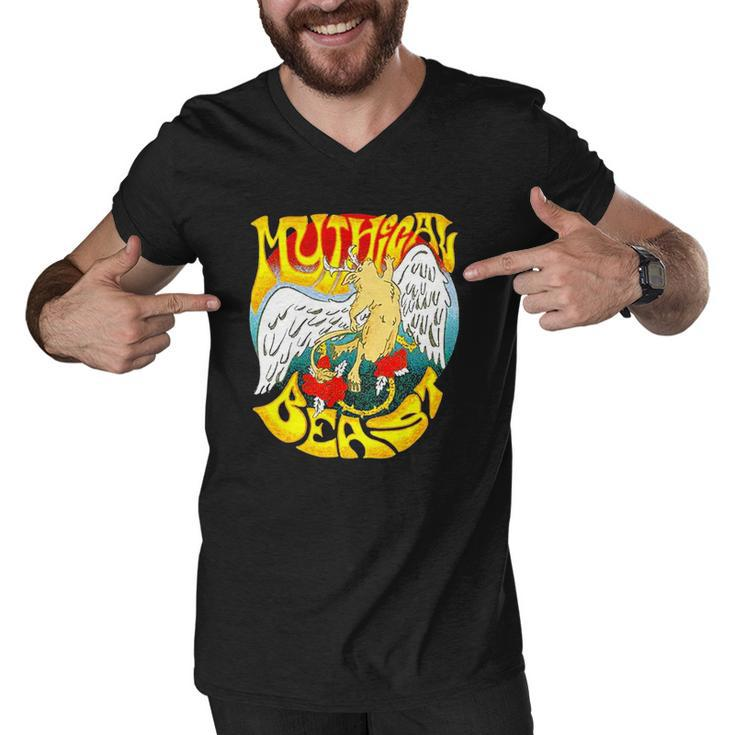 Mythical Beast Classic Rock Lover Men V-Neck Tshirt