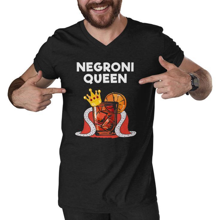 Negroni Queen Funny Drinking Queen Men V-Neck Tshirt