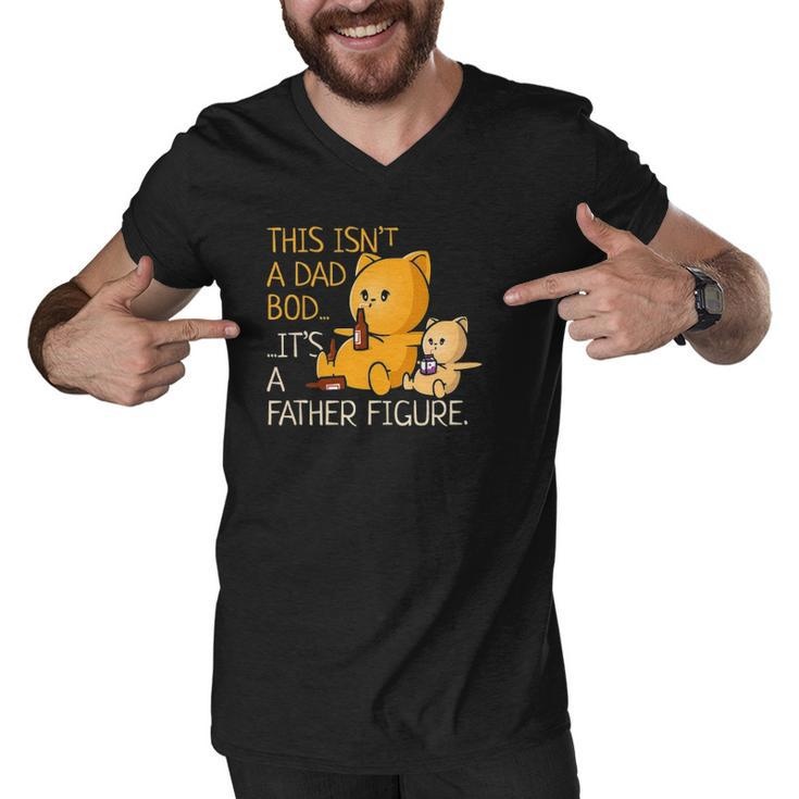 Not A Dad Bod A Father Figure Funny Fathers Day Men V-Neck Tshirt