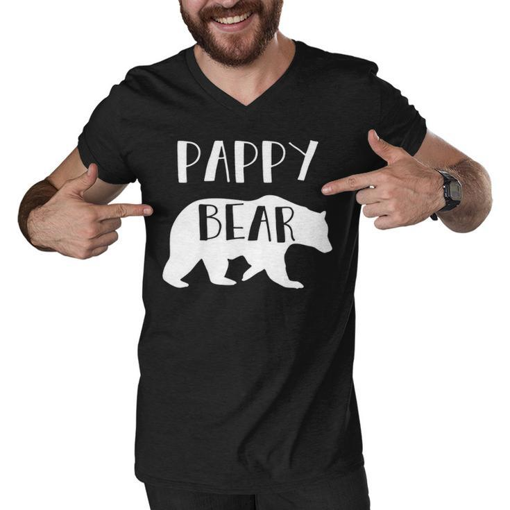 Pappy Grandpa Gift   Pappy Bear Men V-Neck Tshirt