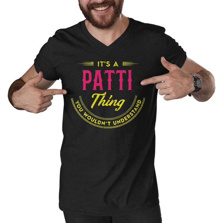 Patti Shirt Personalized Name Gifts T Shirt Name Print T Shirts Shirts With Name Patti  Men V-Neck Tshirt
