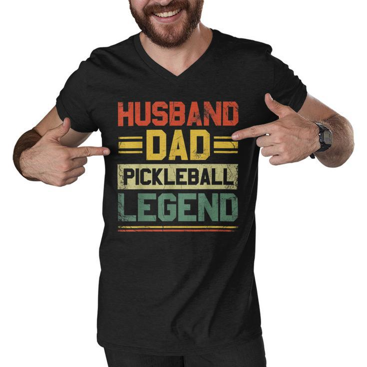 Pickleball  Husband Dad Legend Men V-Neck Tshirt