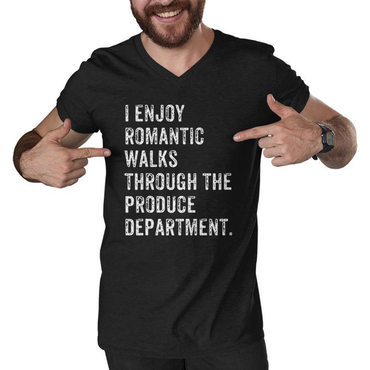 Produce Department Romantic Walk Food Gift Men V-Neck Tshirt