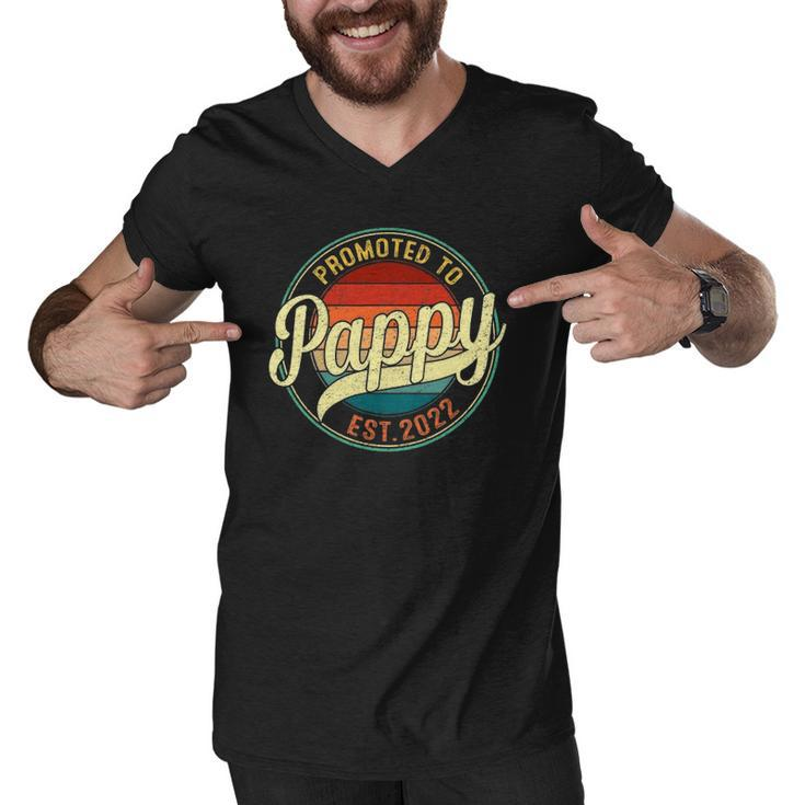 Promoted To Pappy Est 2022 Soon To Be Pregnancy Announce Men V-Neck Tshirt
