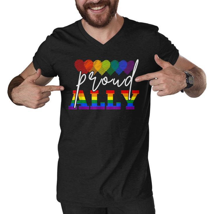 Proud Ally Ill Be There For You Lgbt  Men V-Neck Tshirt