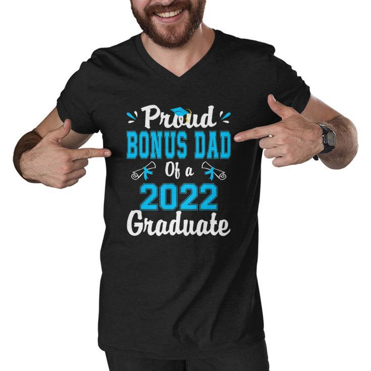 Proud Bonus Dad Of A 2022 Graduate School Men V-Neck Tshirt