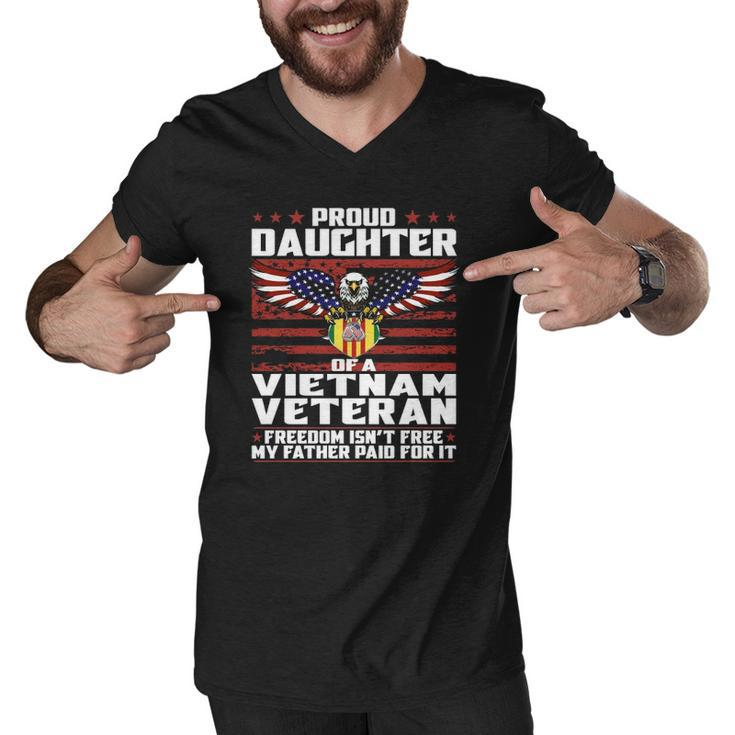 Proud Daughter Of A Vietnam Veteran Patriotic Family  Men V-Neck Tshirt