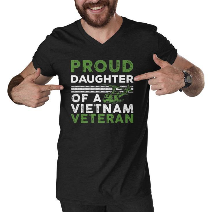 Proud Daughter Of A Vietnam Veteran War Soldier Men V-Neck Tshirt