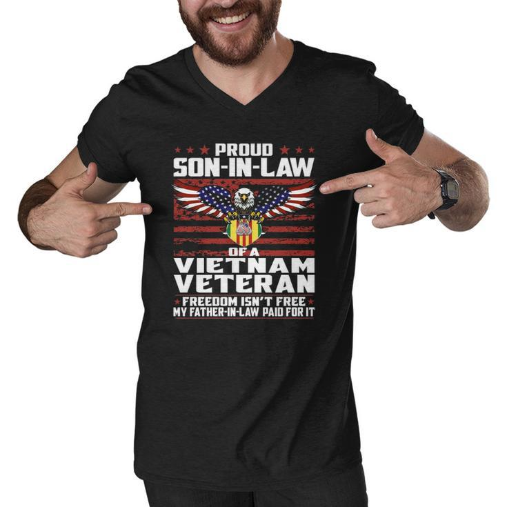 Proud Son In Law Of A Vietnam Veteran Patriotic Gift  Men V-Neck Tshirt