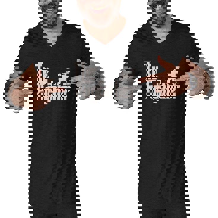 Pug Father Dog Dad Classic Men V-Neck Tshirt